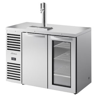 True TDR48-RISZ1-L-S-SG-1 48" Draft Beer System w/ (1) Keg Capacity - (1) Column, Stainless, 115v