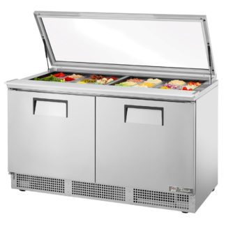 True TFP-64-24M-FGLID 64" Sandwich/Salad Prep Table w/ Refrigerated Base, 115v