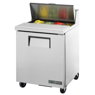 True TSSU-27-08-HC 27" Sandwich/Salad Prep Table w/ Refrigerated Base, 115v, Left Hinge