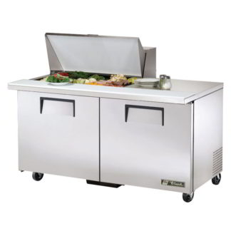 True TSSU-60-15M-B-HC 60" Sandwich/Salad Prep Table w/ Refrigerated Base, 115v