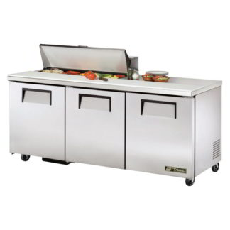 True TSSU-72-10-HC 72" Sandwich/Salad Prep Table w/ Refrigerated Base, 115v
