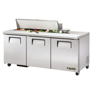 True TSSU-72-12-HC 72" Sandwich/Salad Prep Table w/ Refrigerated Base, 115v
