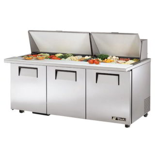 True TSSU-72-30M-B-ST-ADA-HC 72" Sandwich/Salad Prep Table w/ Refrigerated Base, 115v