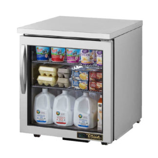 True TUC-27G-LP-HC~FGD01 27" W Undercounter Refrigerator w/ (1) Section & (1) Right Hinge Door, 115v
