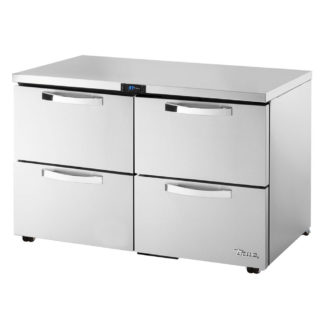 True TUC-48D-4-LP-HC~SPEC3 48" W Undercounter Refrigerator w/ (2) Sections & (4) Drawers, 115v