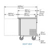 True TWT-27-ADA-HC 28" Worktop Refrigerator w/ (1) Section & (1) Right Hinge Door, 115v - Image 2