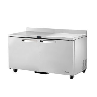 True TWT-60F-HC~SPEC3 60 3/8" Work Top Freezer w/ (2) Section & (2) Doors, 115v