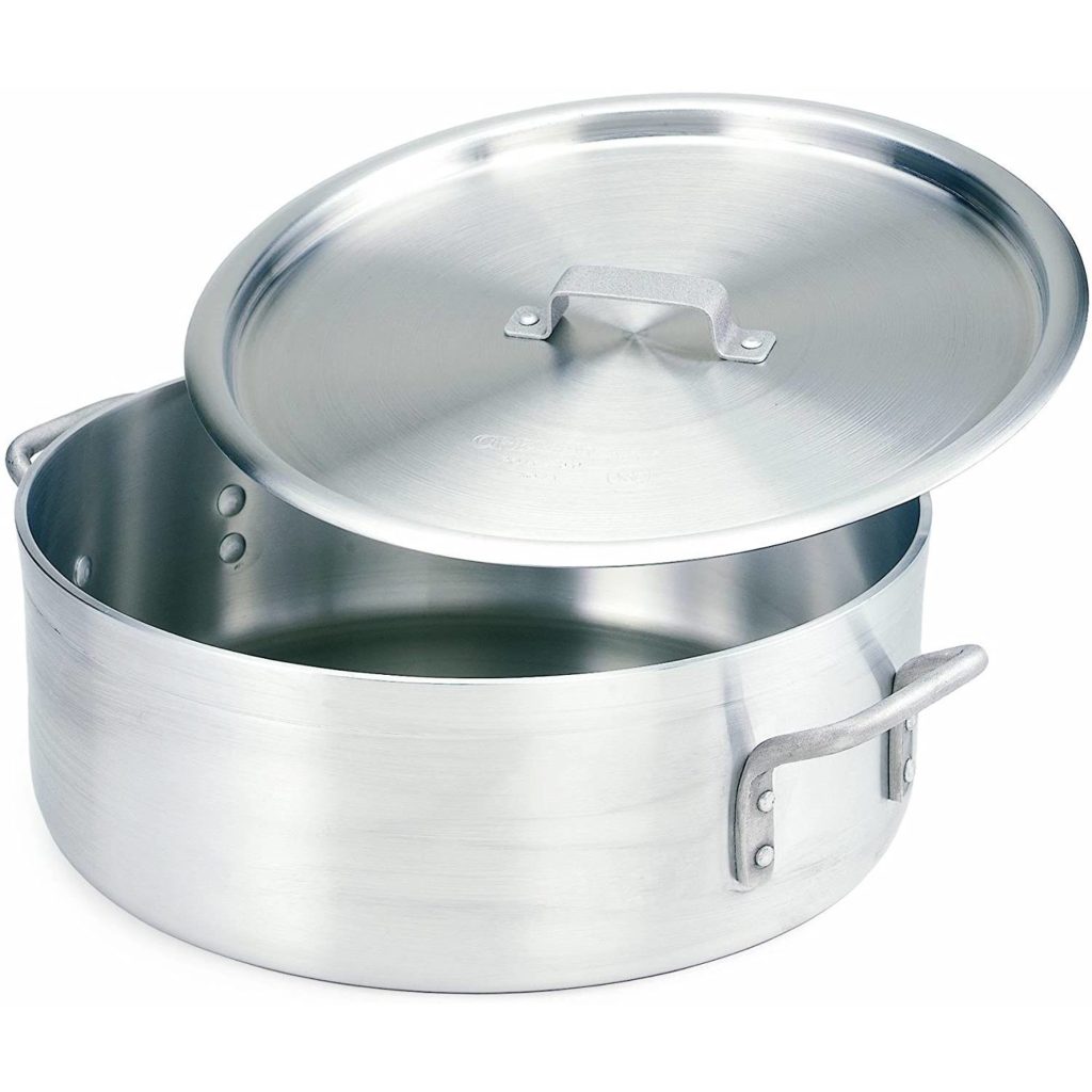 Crestware BZR05 Extra Heavy Weight Aluminum Brazier with Cover 5 Qt