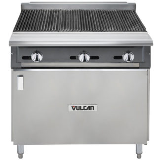 Vulcan VCBB36B 36" Gas Range w/ Full Charbroiler & Storage Base