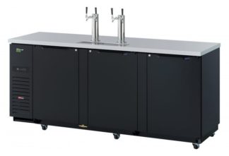 Turbo Air TBD-4SBD-N 90 3/8" Draft Beer System w/ (4) 1/2 Barrel Capacity - (2) Columns, Black, 115v