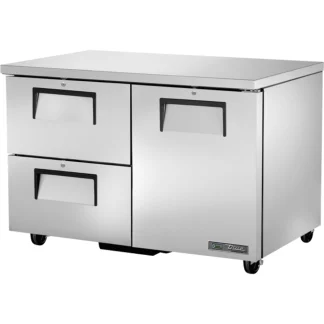 True TUC-48D-2-LP-HC 48" W Undercounter Refrigerator w/ (2) Sections, (2) Drawers & (1) Door, 115v