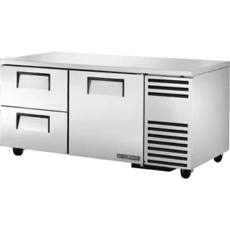 True TUC-67D-2-HC 67" W Undercounter Refrigerator w/ (2) Sections, (2) Drawers & (1) Door, 115v