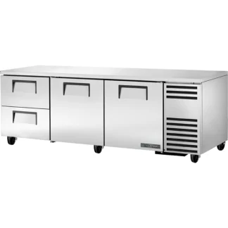 True TUC-93D-2-HC 93" W Undercounter Refrigerator w/ (3) Sections, (2) Doors & (2) Drawers, 115v