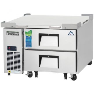 Everest Refrigeration ECB36D2 36-3/8" One Section Two Drawer Side Mount Refrigerated Chef Base - 115V