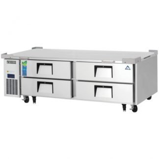 Everest Refrigeration ECB72D4 72-3/8" Two Section Four Drawer Side Mount Refrigerated Chef Base - 115V