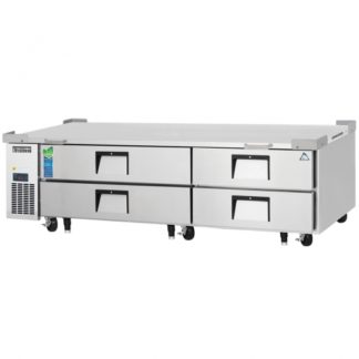 Everest Refrigeration ECB82-84D4 84" Two Section Four Drawer Side Mount Refrigerated Chef Base - 115V