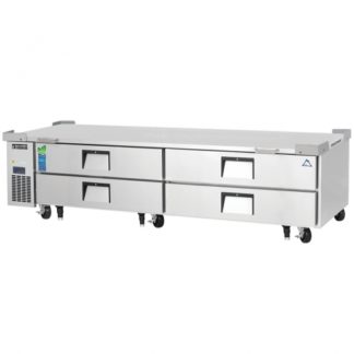 Everest Refrigeration ECB96D4 95-1/2" Two Section Four Drawer Side Mount Refrigerated Chef Base - 115V