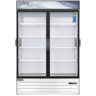 Everest Refrigeration EMSGR48C 53-1/8" White Double Swing Glass Door Chromatography Refrigerator - 50 Cu. Ft.