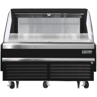 Everest Refrigeration EOMH-60-B-35-S Black 60" Horizontal Open Air Merchandiser