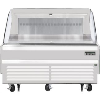 Everest Refrigeration EOMH-60-W-35-S White 60" Horizontal Air Curtain Merchandiser