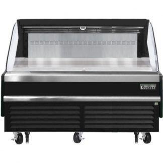 Everest Refrigeration EOMH-72-B-35-S Black 73-1/4" Horizontal Air Curtain Merchandiser