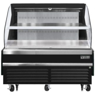 Everest Refrigeration EOMH-72-B-35-T Black 73-1/4" Horizontal Air Curtain Merchandiser