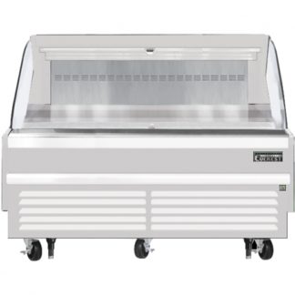 Everest Refrigeration EOMH-72-W-35-S White 73-1/4" Horizontal Air Curtain Merchandiser