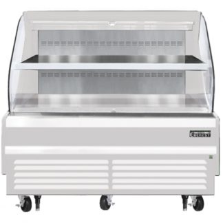 Everest Refrigeration EOMH-72-W-35-T White 73-1/4" Horizontal Air Curtain Merchandiser