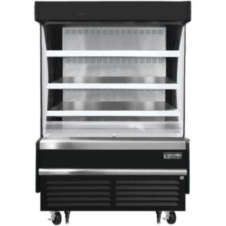 Everest Refrigeration EOMV-48-B-28-S Black 48" Vertical Air Curtain Merchandiser