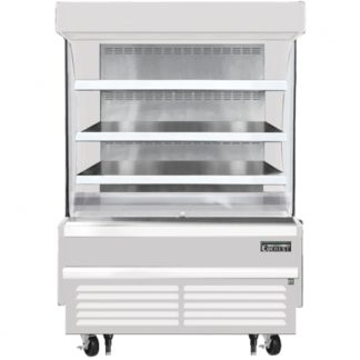 Everest Refrigeration EOMV-48-W-28-S White 48" Vertical Air Curtain Merchandiser