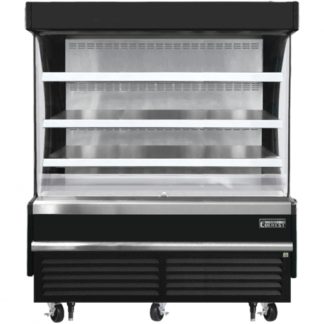 Everest Refrigeration EOMV-60-B-28-S Black 60" Vertical Air Curtain Merchandiser