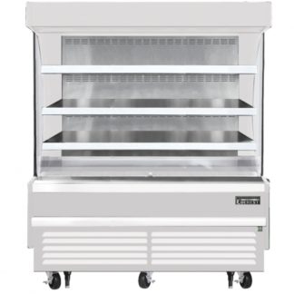 Everest Refrigeration EOMV-60-W-28-S White 60" Vertical Air Curtain Merchandiser
