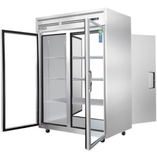 Everest Refrigeration ESPT-2G-2S 49-5/8" Pass-Thru Refrigerator, 48 Cu. Ft.