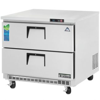 Everest Refrigeration ETBSR2-D2 35-5/8" One Section Two Drawer Back Mount Undercounter Refrigerator - 10 Cu. Ft.