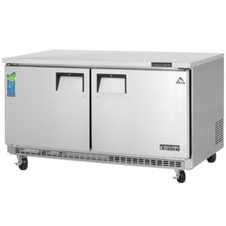 Everest Refrigeration ETBWF2 59-1/4" Two Section Back Mount Undercounter Freezer - 18 Cu. Ft.
