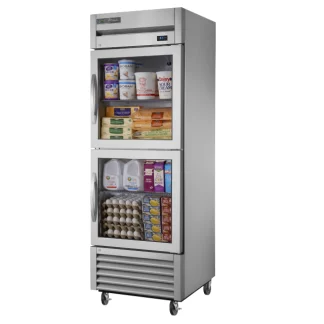True TS-23G-2-HC~FGD01 27" One Section Reach In Refrigerator, (2) Right Hinge Glass Doors, 115v