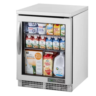 True TUC-24G-HC~FGD01 24" W Undercounter Refrigerator w/ (1) Section & (1) Left Hinge Door, 115v