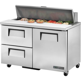 True TSSU-48-12D-2-ADA-HC 48" Sandwich/Salad Prep Table w/ Refrigerated Base, 115v