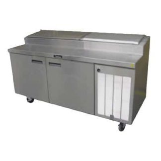 Delfield 18660PTBMP 60" Pizza Prep Table w/ Refrigerated Base, 115v