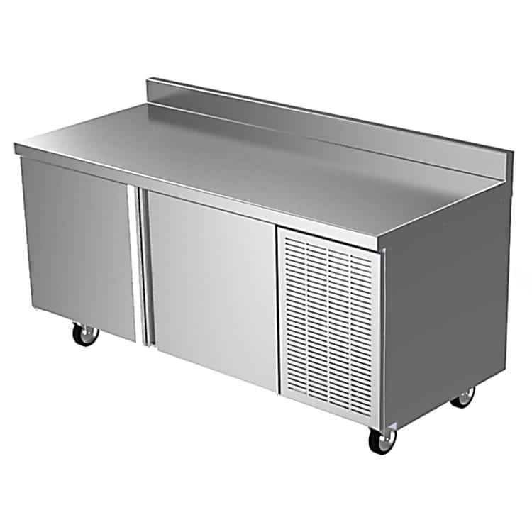 Delfield 18672BSTMP 72" Worktop Refrigerator w/ (2) Sections, 115v