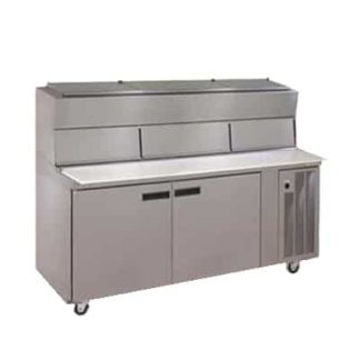 Delfield 18672PDLP 72" Pizza Prep Table w/ Refrigerated Base, 115v