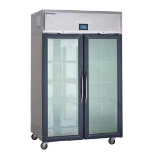 Delfield GAR2NP-GH 48" Two Section Reach In Refrigerator, (4) Left/Right Hinge Glass Doors, 115v