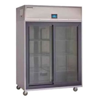 Delfield GAR2P-GL 55" Two Section Reach In Refrigerator, (2) Sliding Glass Doors, 115v
