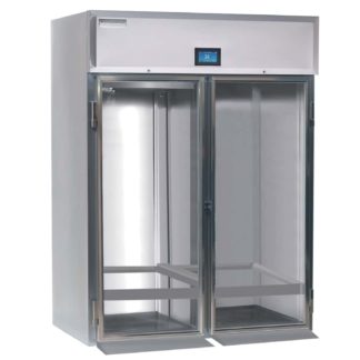 Delfield GARRI2P-G 66" Two Section Roll In Refrigerator, (2) Left/Right Hinge Glass Doors, 115v