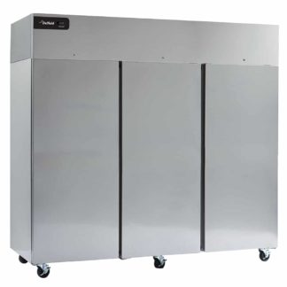 Delfield GBR3P-S 83" Three Section Reach In Refrigerator, (3) Left/Right Hinge Solid Doors, 115v