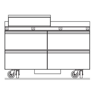 Delfield STD4460NP-12M 60" Sandwich/Salad Prep Table w/ Refrigerated Base, 115v