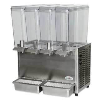 Crathco E49-3 Refrigerated Drink Dispenser w/ (4) 2 2/5 gal Bowls, Pre Mix, 115v