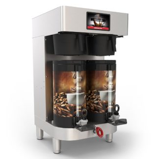 Grindmaster PBC-2V Double Coffee Brewer for (2) 1 1/2 gal Shuttles - Digital Control, 240v/1ph