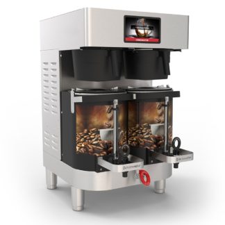 Grindmaster PBC-2W Double Coffee Brewer for (2) 1 1/2 gal Shuttles - Digital Control, 240v/1ph
