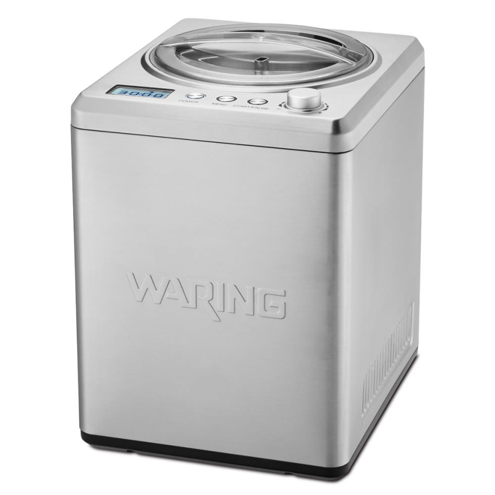 Waring WCIC25 2 1/2 qt Electric Ice Cream Maker - Stainless Steel, 120v -  Plant Based Pros